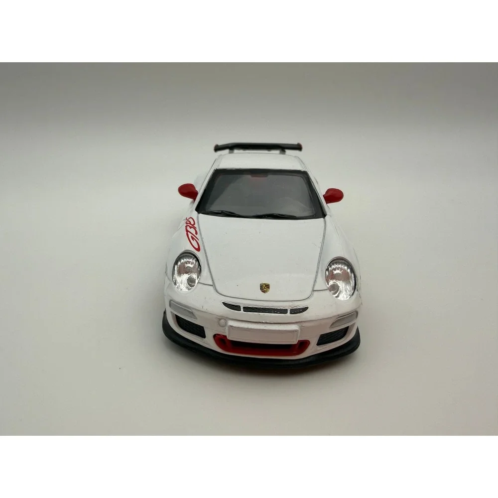 Kinsmart Porsche 911 GT3 RS White Red 1/36 Scale Diecast Model Car 5352D